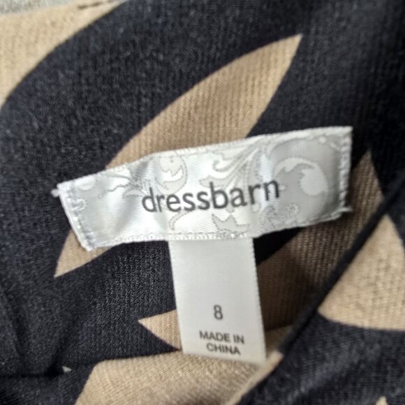 Dressbarn Womens Geometric Circle Print Shift Dress Size 8 - Picture 5 of 9